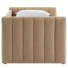 Modway Veyla Channel Tufted Performance Velvet Twin Daybed With Trundle