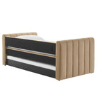 Modway Veyla Channel Tufted Performance Velvet Twin Daybed With Trundle