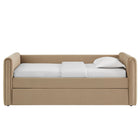 Modway Veyla Channel Tufted Performance Velvet Twin Daybed With Trundle