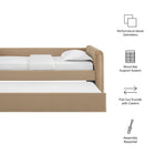 Modway Veyla Channel Tufted Performance Velvet Twin Daybed With Trundle
