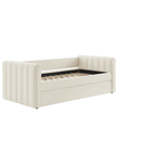 Modway Veyla Channel Tufted Boucle Twin Daybed With Trundle