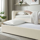 Modway Veyla Channel Tufted Boucle Twin Daybed With Trundle
