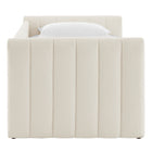 Modway Veyla Channel Tufted Boucle Twin Daybed With Trundle