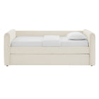 Modway Veyla Channel Tufted Boucle Twin Daybed With Trundle