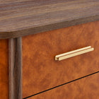 Modway Coralie 2-Drawer Curved Vegan Leather Nightstand