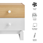 Modway Nolia 2-Drawer Color Block Nightstand