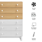 Modway Nolia 6-Drawer Color Block Dresser Chest