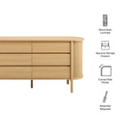 Modway Cadence 6-Drawer Curved Dresser