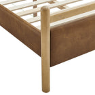 Modway Ginny Twin Size Vegan Leather Platform Bed Frame