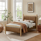Modway Ginny Twin Size Vegan Leather Platform Bed Frame