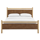 Modway Ginny Full Size Vegan Leather Platform Bed Frame