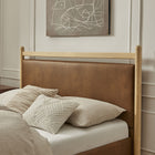 Modway Ginny Full Size Vegan Leather Platform Bed Frame
