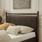 Modway Ginny Full Size Vegan Leather Platform Bed Frame