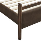 Modway Ginny Queen Size Vegan Leather Platform Bed Frame