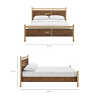 Modway Ginny King Size Vegan Leather Platform Bed Frame
