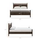 Modway Ginny King Size Vegan Leather Platform Bed Frame