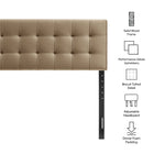 Modway Lily Stain-Resistant Performance Velvet Full Size Headboard