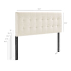Modway Lily Stain-Resistant Performance Velvet Queen Size Headboard