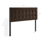 Modway Lily Stain-Resistant Performance Velvet Queen Size Headboard