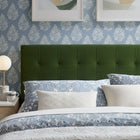 Modway Lily Stain-Resistant Performance Velvet King Size Headboard