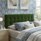 Modway Lily Stain-Resistant Performance Velvet King Size Headboard