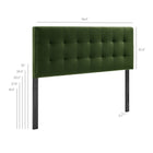 Modway Lily Stain-Resistant Performance Velvet King Size Headboard