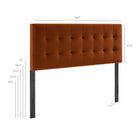 Modway Lily Stain-Resistant Performance Velvet King Size Headboard