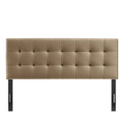 Modway Lily Stain-Resistant Performance Velvet King Size Headboard