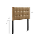 Modway Lily Vegan Leather Twin Size Headboard