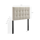 Modway Lily Upholstered Twin Size Headboard