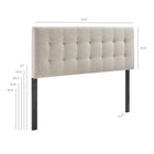 Modway Lily Upholstered Queen Size Headboard