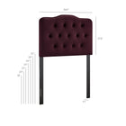 Modway Annabel Stain-Resistant Performance Velvet Twin Headboard