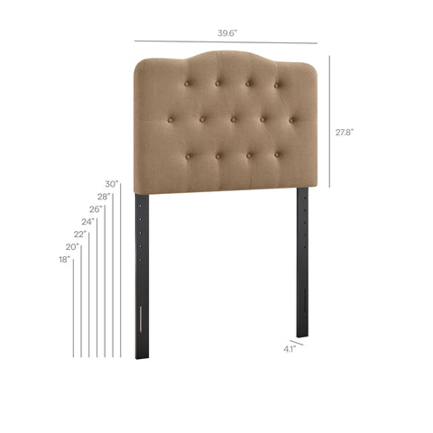 Modway Annabel Premium Linen Blend Twin Headboard