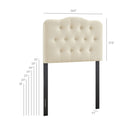 Modway Annabel Premium Linen Blend Twin Headboard