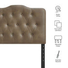 Modway Annabel Faux Leather Twin Headboard