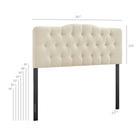 Modway Annabel Premium Linen Blend King Headboard