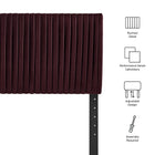 Modway Eloise Stain-Resistant Performance Velvet Twin Headboard