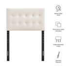 Modway Emily Stain-Resistant Performance Velvet Twin Size Headboard
