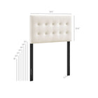 Modway Emily Stain-Resistant Performance Velvet Twin Size Headboard