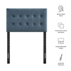 Modway Emily Stain-Resistant Performance Velvet Twin Size Headboard
