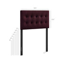 Modway Emily Stain-Resistant Performance Velvet Twin Size Headboard