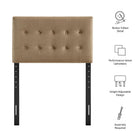 Modway Emily Stain-Resistant Performance Velvet Twin Size Headboard