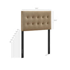 Modway Emily Stain-Resistant Performance Velvet Twin Size Headboard