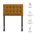 Modway Emily Fabric Upholstered Twin Size Headboard