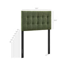 Modway Emily Fabric Upholstered Twin Size Headboard