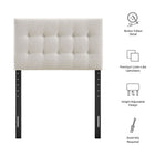 Modway Emily Fabric Upholstered Twin Size Headboard