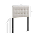 Modway Emily Fabric Upholstered Twin Size Headboard