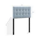 Modway Emily Fabric Upholstered Twin Size Headboard