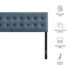 Modway Emily Stain-Resistant Performance Velvet Queen Size Headboard