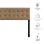 Modway Emily Stain-Resistant Performance Velvet Queen Size Headboard